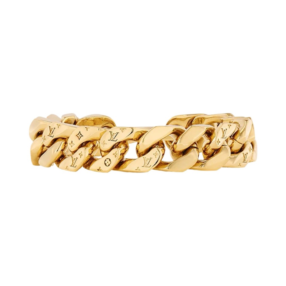 LOUIS VUITTON MONOGRAM CUBAN LINK BRACELET
